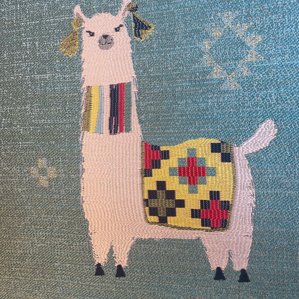 Colorful Llama Tapestry Art